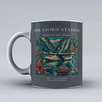 Thumbnail for VINTAGE G4062 - The Fjord Station - Ceramic Mug design on gray