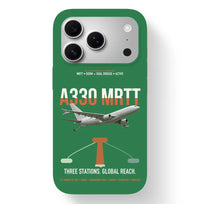 Thumbnail for Airbus A330 MRTT design on green magsafe iphone case, for iPhone 17 Pro