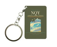 Thumbnail for Cornwall Airport Newquay (NQY) design on green army key chain