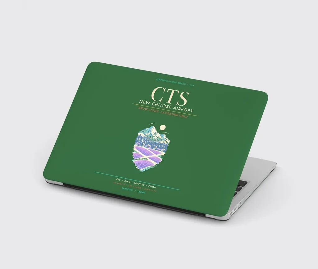 New Chitose Airport Sapporo CTS - Snowfield Lavender Grid - Green