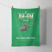Thumbnail for MD AH-6M Little Bird design on green towel
