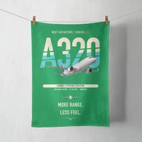 Thumbnail for Airbus A320neo design on green towel
