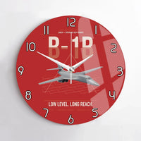Thumbnail for B-1B Lancer design on red no frame wall clock