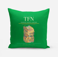 Thumbnail for Tenerife North Airport (TFN) design on green pillow