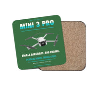 Thumbnail for DJI Mini 3 Pro design on green 1 piece coaster