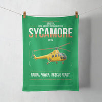 Thumbnail for Bristol Sycamore HR14 design on green towel