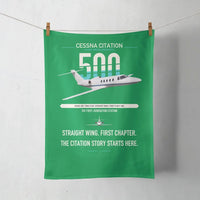 Thumbnail for Cessna Citation 500 - Citation I design on green towel