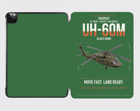 Thumbnail for Sikorsky UH-60M Black Hawk design on green ipad tablet case