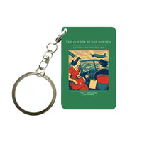 Thumbnail for VINTAGE G4481 - The County Nurse Rounds - Designed Key Chain design on green