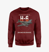 Thumbnail for Heinkel He 111H-6 design on wine red sweatshirt