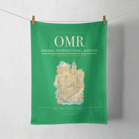 Thumbnail for Oradea International Airport (OMR) design on green towel