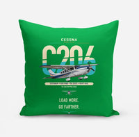 Thumbnail for Cessna 206 Stationair design on green pillow