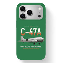 Thumbnail for C-47A Skytrain design on green magsafe iphone case, for iPhone 17 Pro
