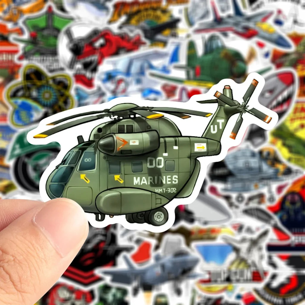 50 Pieces Fighter Military Suit Sticker - view 8