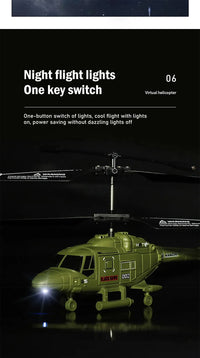 Thumbnail for 2.5CH Army Green-Style RC Drone/Helicopter (USB Rechargeable, LED) - view 14