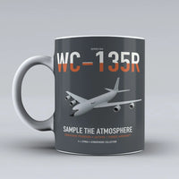 Thumbnail for WC-135R Constant Phoenix design on gray ceramic mug, double-side print