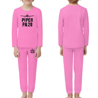 Thumbnail for Piper PA28 & Plane children pajamas - Pink