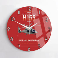 Thumbnail for Airbus H155 EC155 B1 design on red no frame wall clock
