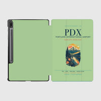 Thumbnail for Portland International Airport (PDX) design on light green samsung tablet tablet case