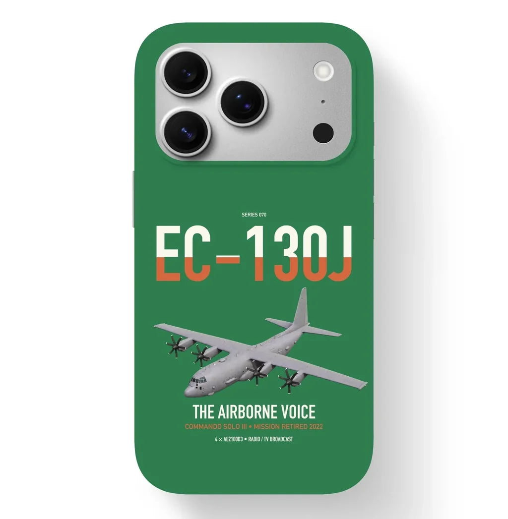 EC-130J Commando Solo III design on green magsafe iphone case, for iPhone 17 Pro