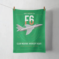 Thumbnail for Hawker Hunter F6 design on green towel