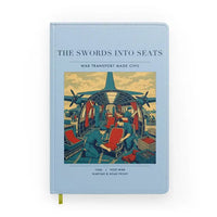 Thumbnail for VINTAGE G4538 - The Swords Into Seats - Designed Notebooks design on lightblue