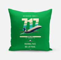 Thumbnail for Boeing 717-200 design on green pillow