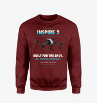 Thumbnail for DJI Inspire 2 design on wine red sweatshirt