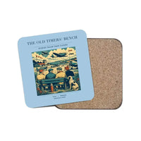 Thumbnail for The Old Timers' Bench - Designed Coasters design on light blue 1-piece