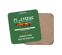 Thumbnail for Canadair CL-415EAF design on green 1 piece coaster
