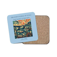 Thumbnail for The Dawn Patrol Of Gulls - Designed Coasters design on light blue 1-piece