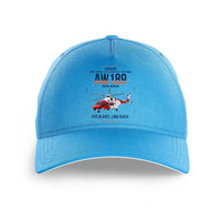 Thumbnail for Leonardo AW189 design on light blue printed hat
