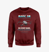 Thumbnail for DJI Mavic 3 Multispectral design on wine red sweatshirt
