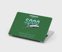 Thumbnail for Bombardier Global 5000 design on green MacBook case