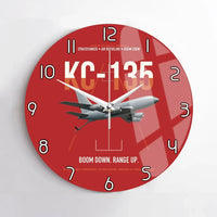 Thumbnail for KC-135 STRATOTANKER design on red no frame wall clock