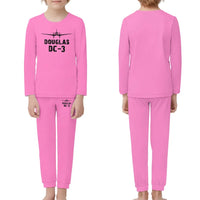 Thumbnail for Douglas DC-3 & Plane children pajamas - Pink