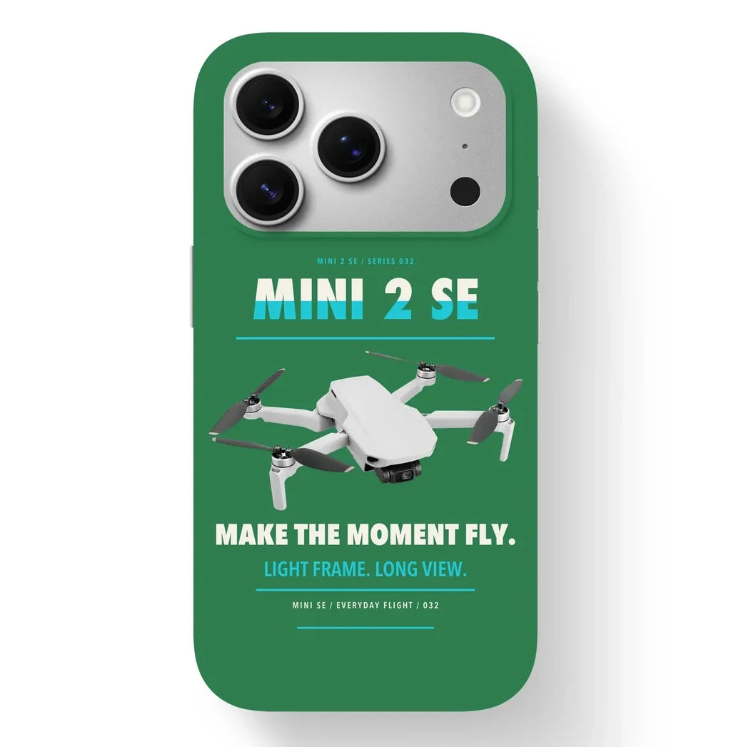 DJI Mini 2 SE Case design on green iphone case