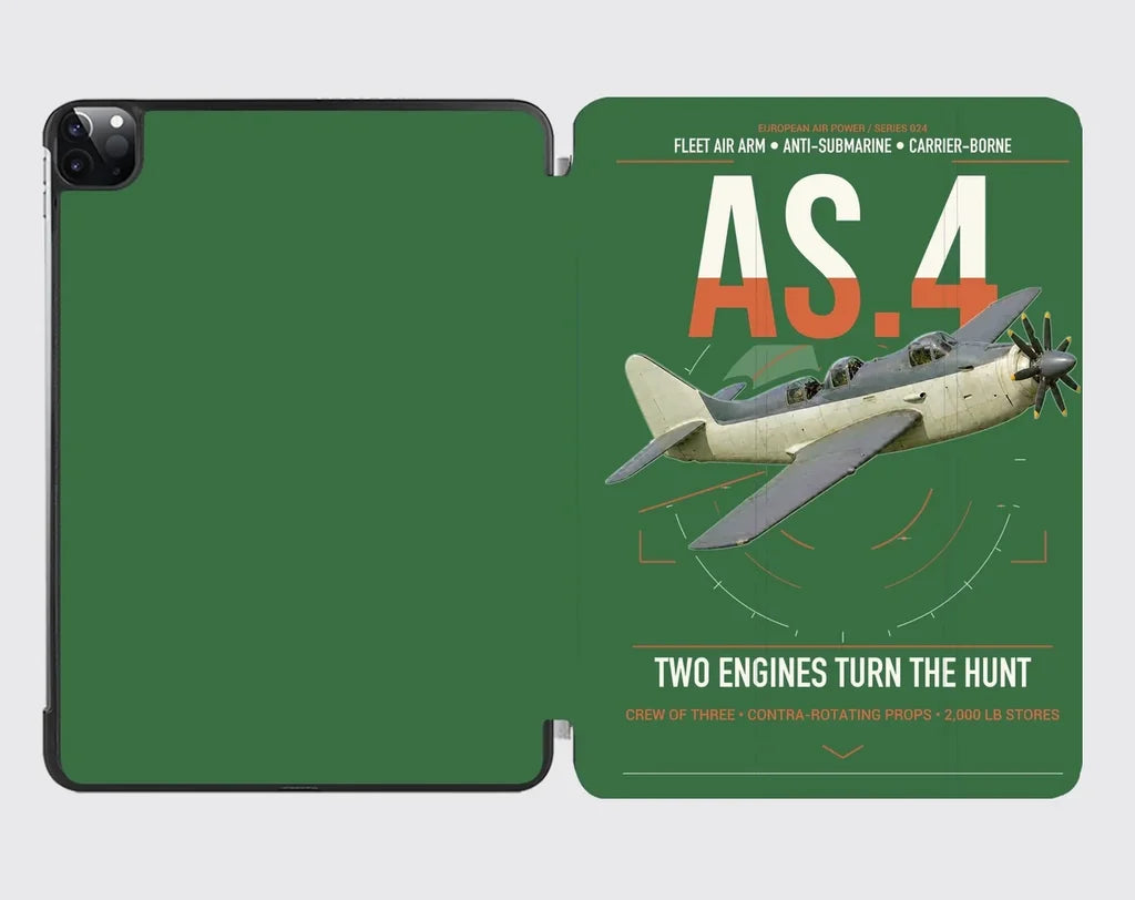 Fairey Gannet AS.4 design on green ipad tablet case