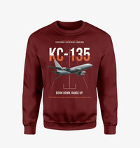 Thumbnail for KC-135 STRATOTANKER design on wine red sweatshirt