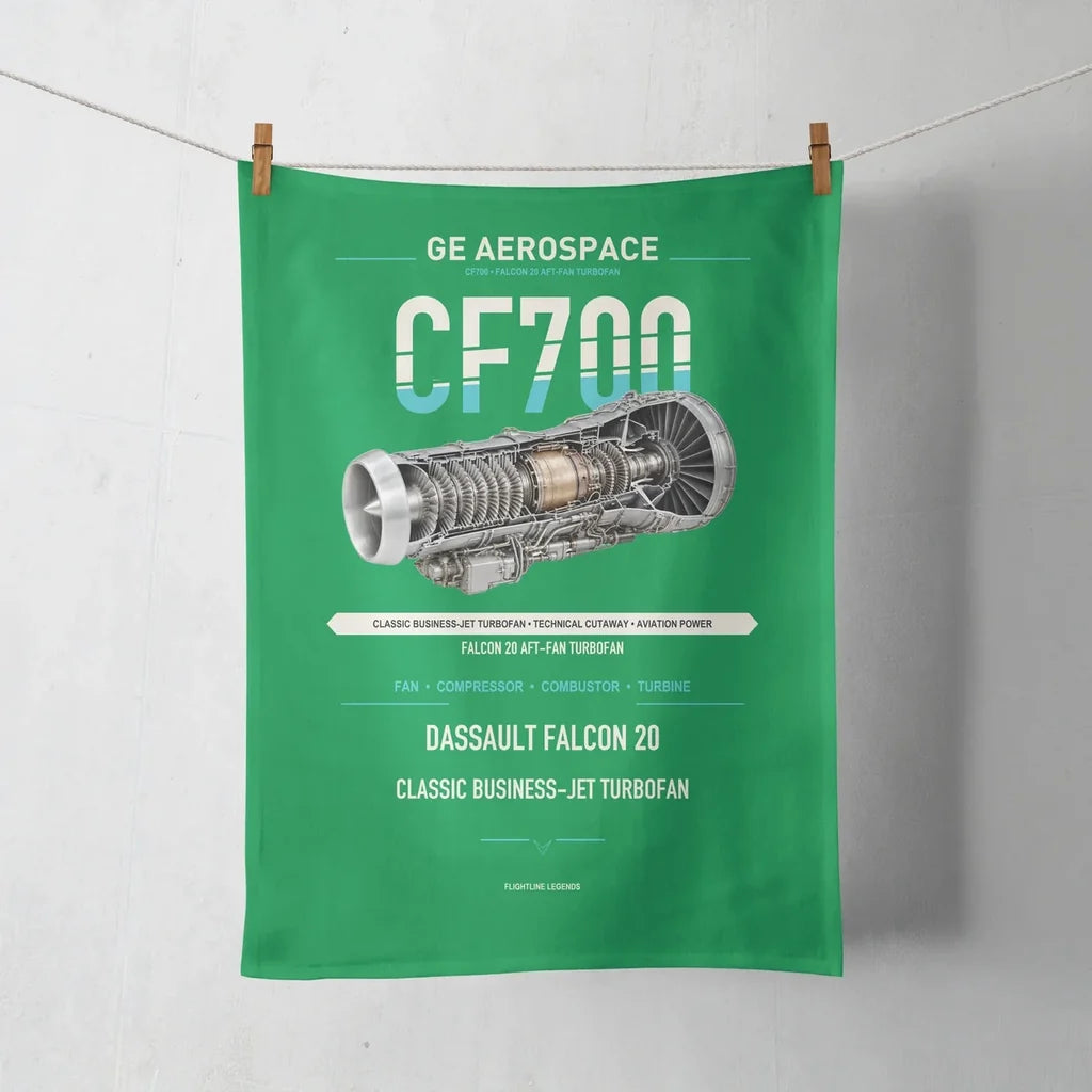 CF700 design on green towel