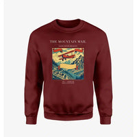 Thumbnail for VINTAGE G4038 - The Mountain Mail - Designed Sweatshirts design on winered