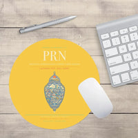 Thumbnail for Prishtina International Airport Adem Jashari PRN Mouse-Pad Round - Yellow