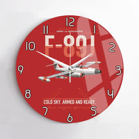 Thumbnail for F-89J Scorpion design on red no frame wall clock
