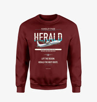 Thumbnail for Handley Page HPR.7 Dart Herald design on wine red sweatshirt