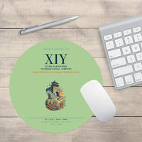 Thumbnail for Xi'an Xianyang International Airport (XIY) design on light green round mouse pad
