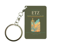 Thumbnail for Metz–Nancy–Lorraine Airport (ETZ) design on green army key chain