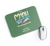 Thumbnail for Cessna T210N Centurion design on green rectangle mouse pad