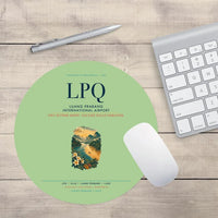 Thumbnail for Luang Prabang International Airport (LPQ) design on light green round mouse pad