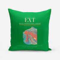 Thumbnail for Exeter International Airport (EXT) design on green pillow