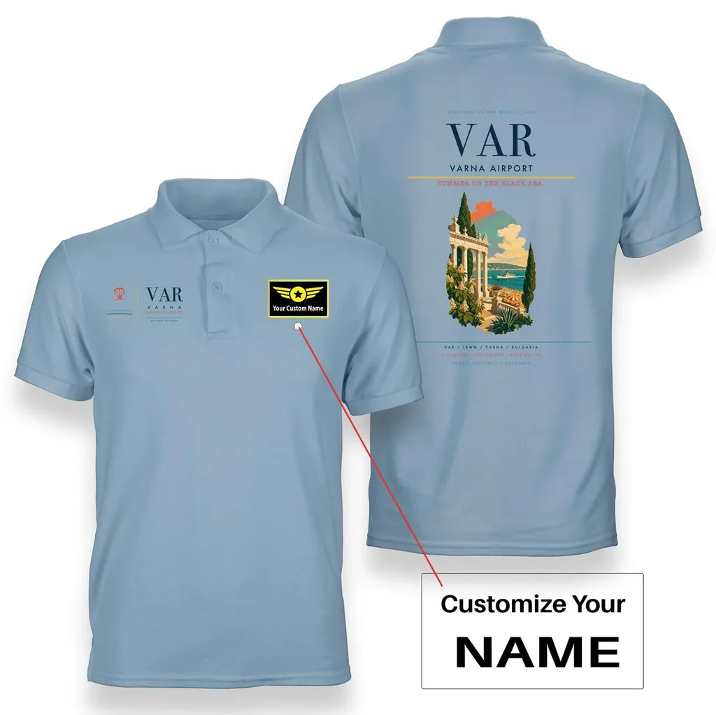 Varna Airport VAR Light Blue+Name